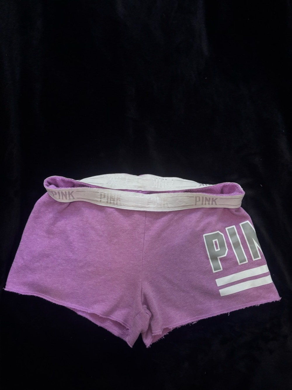 PINK Victoria's Secret Lavender Logo Lounge Shorts